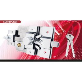 [CM-1319-C] Cerrojo de Acero Sólido Uso Rudo 850 Phillips 2 Uñas Picaporte