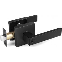 [CM-3948] Cerradura de Manija para Recámara CMD Milan R Negra Inoxx Italy Austral
