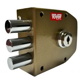 [CM-5027] Cerradura de Sobreponer Texturizada Tover 4201 Izquierda