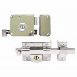 [CM-5374-C] Combo Cerradura Phillips 715 LL y Cerrojo 800 para Doble Seguridad
