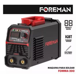 [CM-3183] Soldadora Inversora 200 Amp Bi-Voltaje 110/220V Foreman FOMMA200