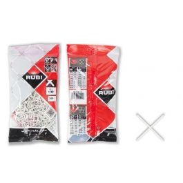 Crucetas para Junta 1mm 300 Pz Rubi para Cerámica y Baldosa