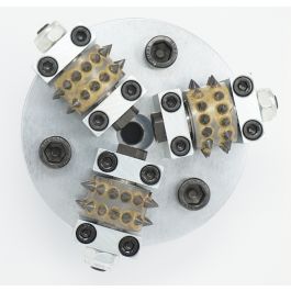 Martelina Industrial 3 Rodillos Carburo de Tungsteno 2600RPM 6m²/h