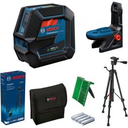 Nivel Láser Verde 2 Líneas Bosch GCL 2-50 G + Trípode BT 150 IP64