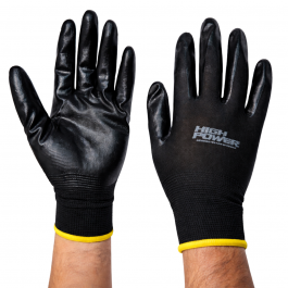 [CM-533] Guantes de Nitrilo Desechables Mediano High Power GJ-1009 Caja 100 Pz