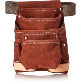 [CM-2812] Portaherramientas Cinturón Rooster 5141 10 Espacios Piel y Lona