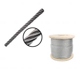 Cable de Acero Galvanizado 1/4" x 75 m 7x19 OBI 213613