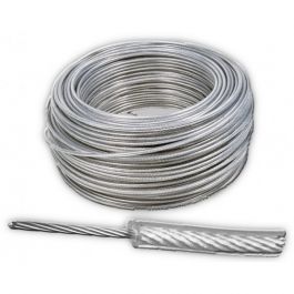 Cable de Acero Cubierto PVC 1/8" a 3/16" x 75 m 7H OBI 213597