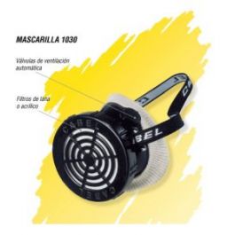 [CM-1749] Mascarilla para Polvo Cabel 1030 Reutilizable con Válvula