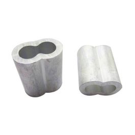 Casquillo Doble de Aluminio para Cable 5/16" 50 Pz OBI 217118