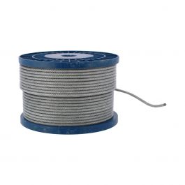 Cable de Acero con PVC 3/16" x 1/4" 75m 7x19 Adir 13906