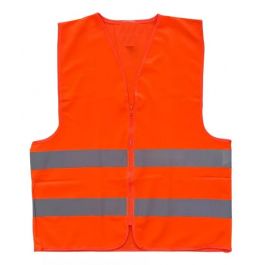 Chaleco de Seguridad Clase II Naranja Reflejante 400 Candelas con Cierre