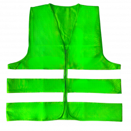 Chaleco de Seguridad Clase II Verde Reflejante 400 Candelas con Cierre
