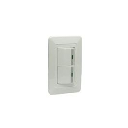[CM-4637] Placa Armada con 2 Apagadores de Escalera Adir AD-4411 Capri
