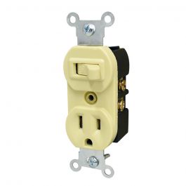 Apagador con contacto 5555 Adir para Instalación Eléctrica