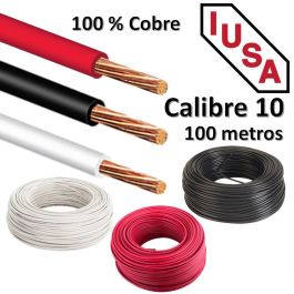 Cable Eléctrico THW #10 100m Iusa 125-C para Instalaciones