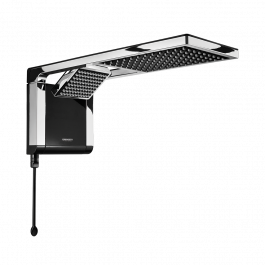 [CM-2013] Regadera Eléctrica 220V Acqua Duo Ultra Negro para Baño Lorenzetti