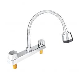 [CM-1483] Mezcladora para fregadero 8” cuello flexible 16014 Maxflu