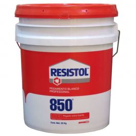 [CM-2225] Resistol 850 Pegamento Blanco Cubeta 20 kg para Taller de Carpintería