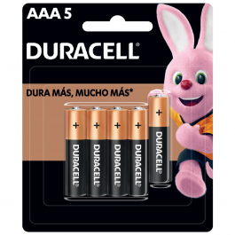 [CM-1862] Pila AAA Alcalina Duracell 5 Piezas 2400