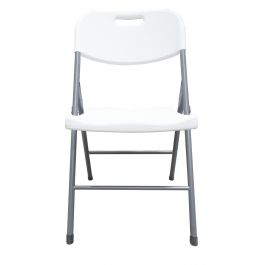 [CM-3801] Silla Plegable Reforzada Blanca GardenLife Plástico para Eventos
