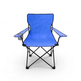 [CM-3754] Silla Plegable Camping Azul GardenLife Estructura de Acero y Poliéster