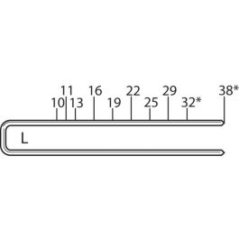 Grapas Galvanizadas 1/4" x 3/4" 5000 Pz Senco L11 Corona Media