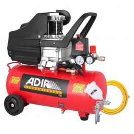 Combo Compresor 25 L 2.5 HP Pistola y Manguera Adir 202 Kit Completo