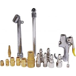 [CM-1928] Kit de 17 Accesorios Surtek 108141 para Compresor con Coples y Pistola