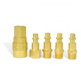 Juego de Coples Rápidos 5 Pz Adir AD-680 para Manguera Neumática