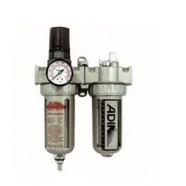 Manómetro con Unidad de Mantenimiento 1/4" Adir AD-685-A para Compresor