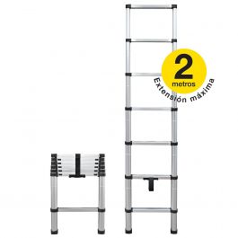 [CM-876] Escalera Telescópica Aluminio 2 m Retráctil Igloo Portátil