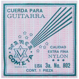 [CM-674] Cuerda de Guitarra Clásica #1 Nylon 6 pz Veerkamp 1-800 Cometa