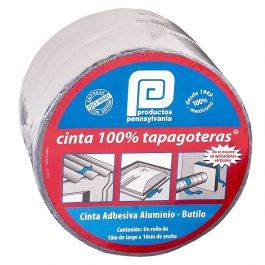 Cinta Tapagoteras 5cm x 10m Pennsylvania Sellador Aluminio Butilo