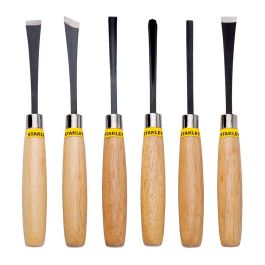 [CM-1149] Juego de Gubias Afiladas 6 Pz Stanley 16-120 para Tallado en Madera