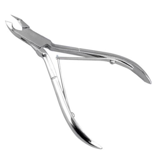 [OB-202508] Alicate Cutícula Mano 4" Corte Medio Doble Acero Inoxidable OBI