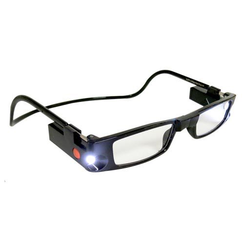 [OB-203347] Anteojos Lectura Clik Negro con Leds +3.00 OBI