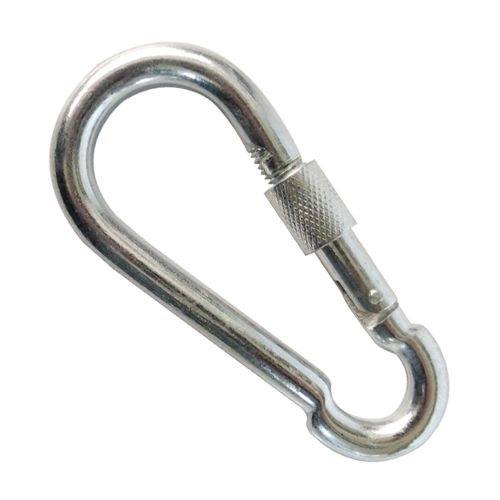 [OB-206365] Mosquetón con Seguro 8 cm OBI paq. 50 pzas