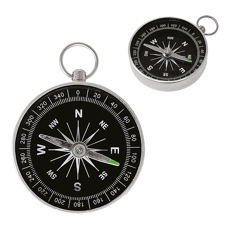 [OB-212303] Brújula Metálica con Argolla OBI para Outdoor