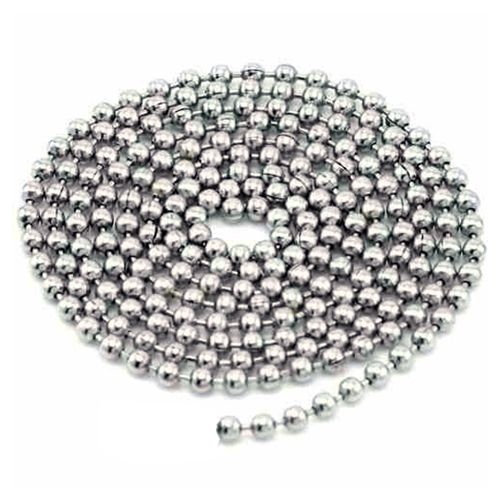 Cadena Bola 2.4 mm Rollo 100 m Cromada para Bisutería y Artesanía