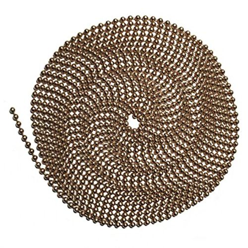 Cadena Bola 4.5 mm Rollo 50 m Dorada Antiguo para Bisutería y Artesanía