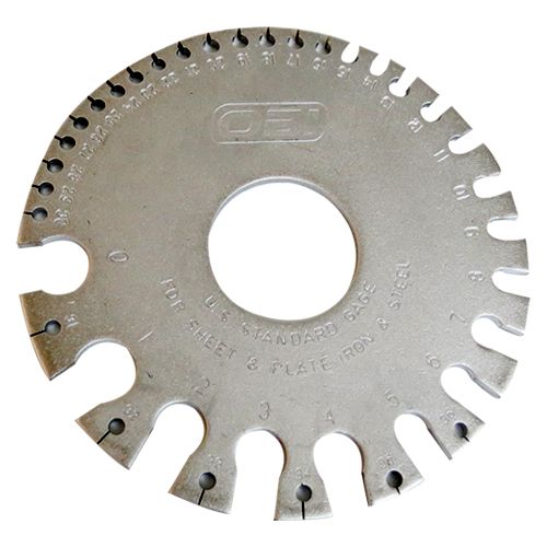 Calibrador de Lámina / Metal Ferroso Hojas No.36 para Taller
