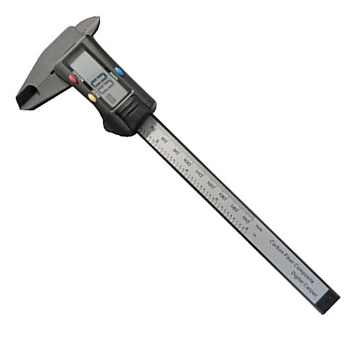Calibrador Pie de Rey (Vernier) 6"  Digital Fibra de Carbono