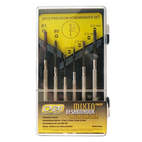 [OB-236227] Desarmador Joyero Mixto Juego 6 Pzas.