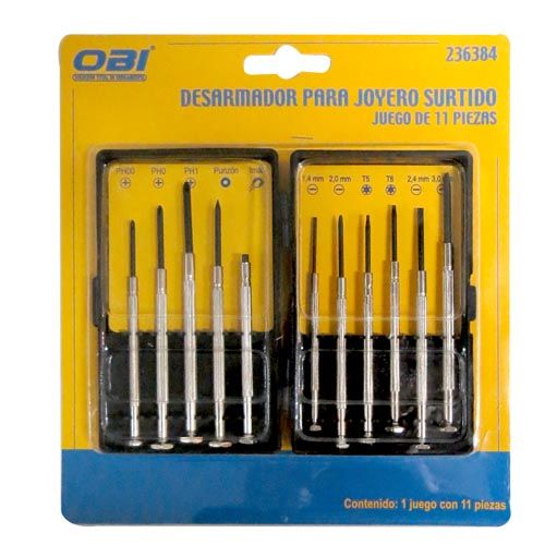 [OB-236384] Desarmador Joyero Surtido Juego 11 Pzas.
