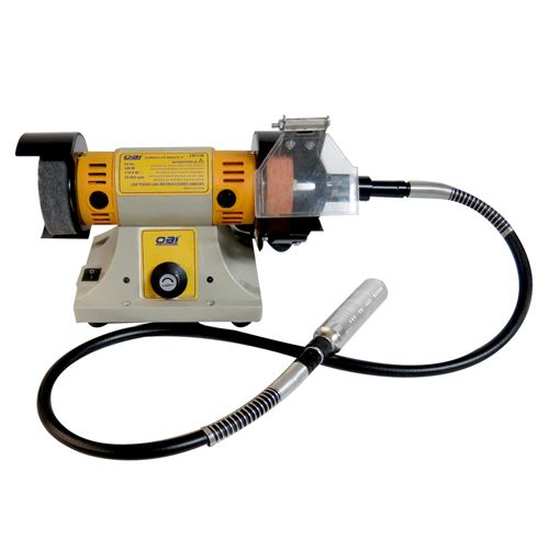 [OB-245150] Esmeril Banco 3" Con Chicote Capacidad 4mm Juego