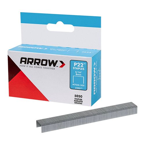 Grapa para Pistola P22 5/16" OBI Arrow Caja 5050 Pzas para Tapicería