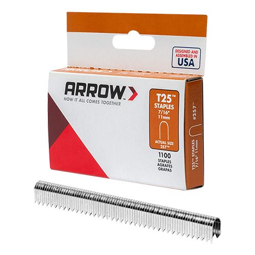 Grapa Redonda para T2025 7/16" OBI Arrow Caja 1000 Pzas para Madera