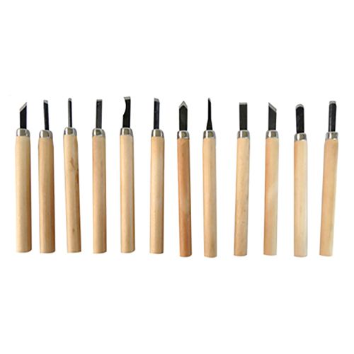 [OB-251503] Gurbia / Gubia Escolar Juego 12 Pzas OBI para Talla en Madera