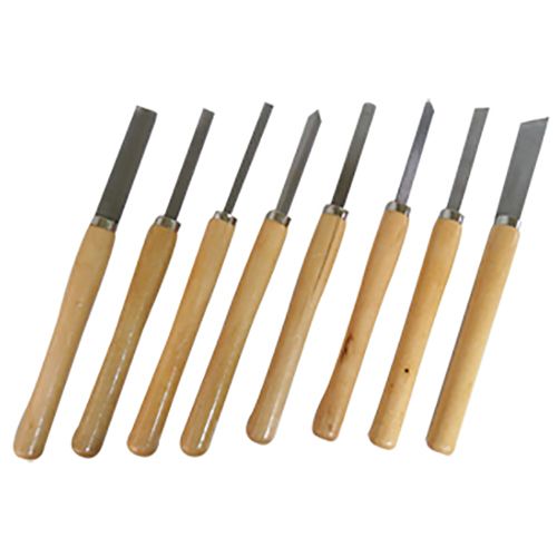 [OB-251512] Gurbia / Gubia de Tornero Juego 8 Pzas OBI para Torno de Madera